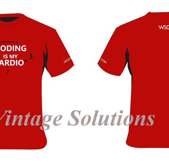 Coding is my Cardio Red-Vintage SL